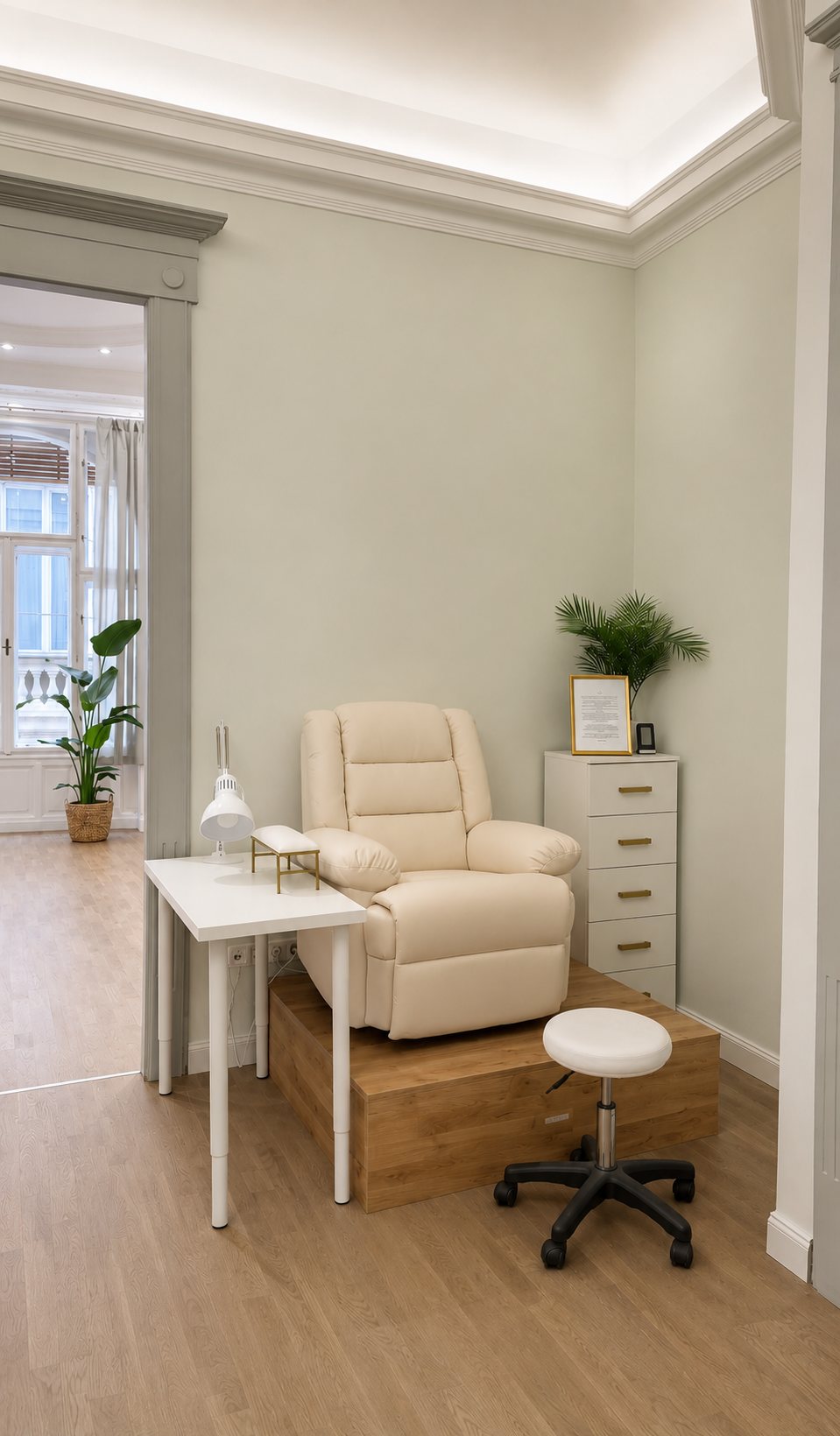 Comfortable pedicure chair